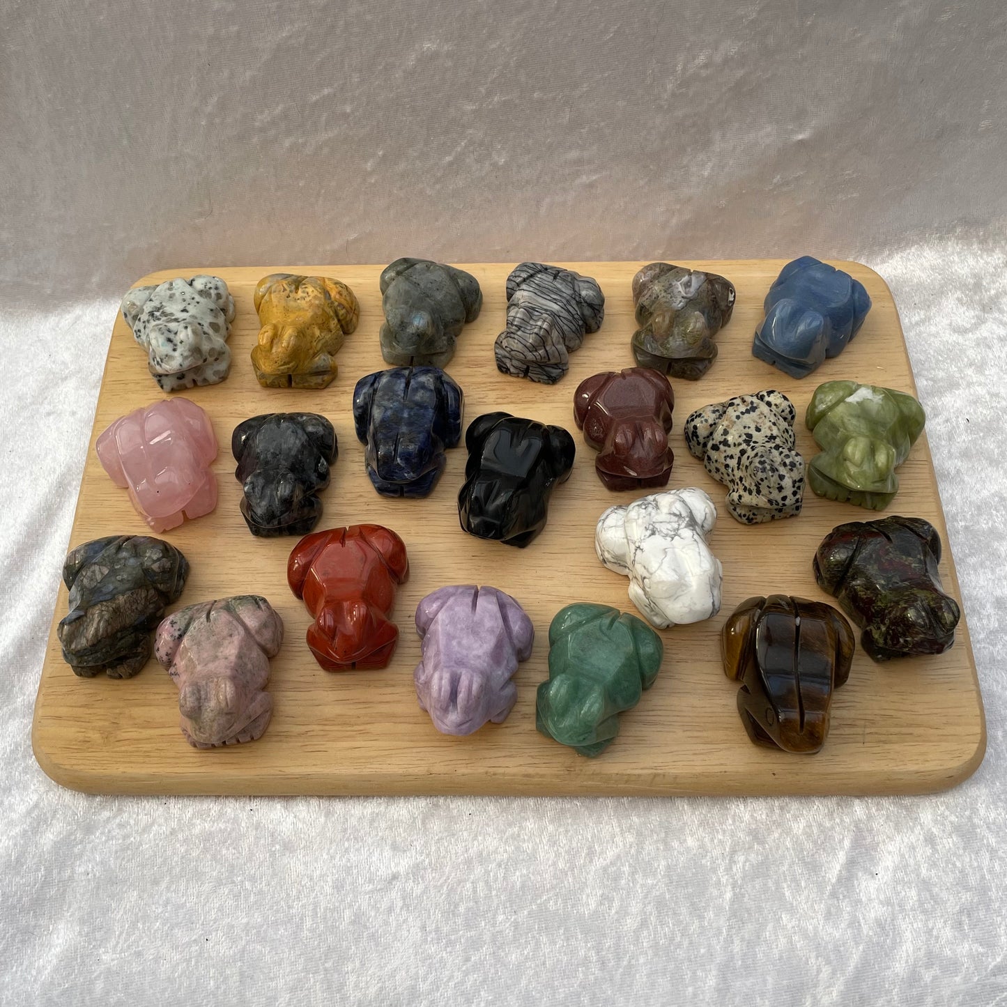 Crystal Frog Carvings
