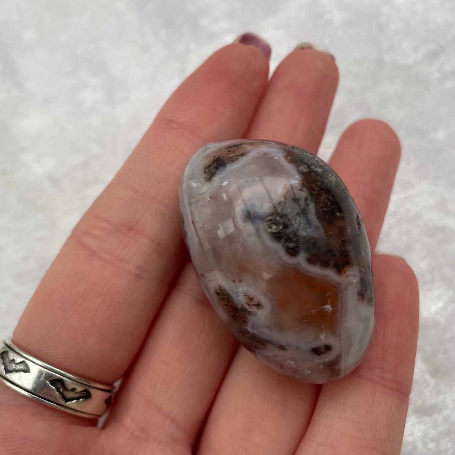 Pink Botswana Agate Large Tumblestone Freeform
