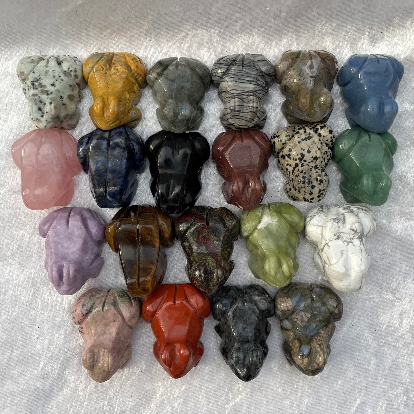 Crystal Frog Carvings