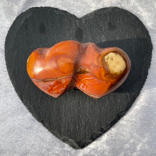 Polychrome Jasper Double Heart