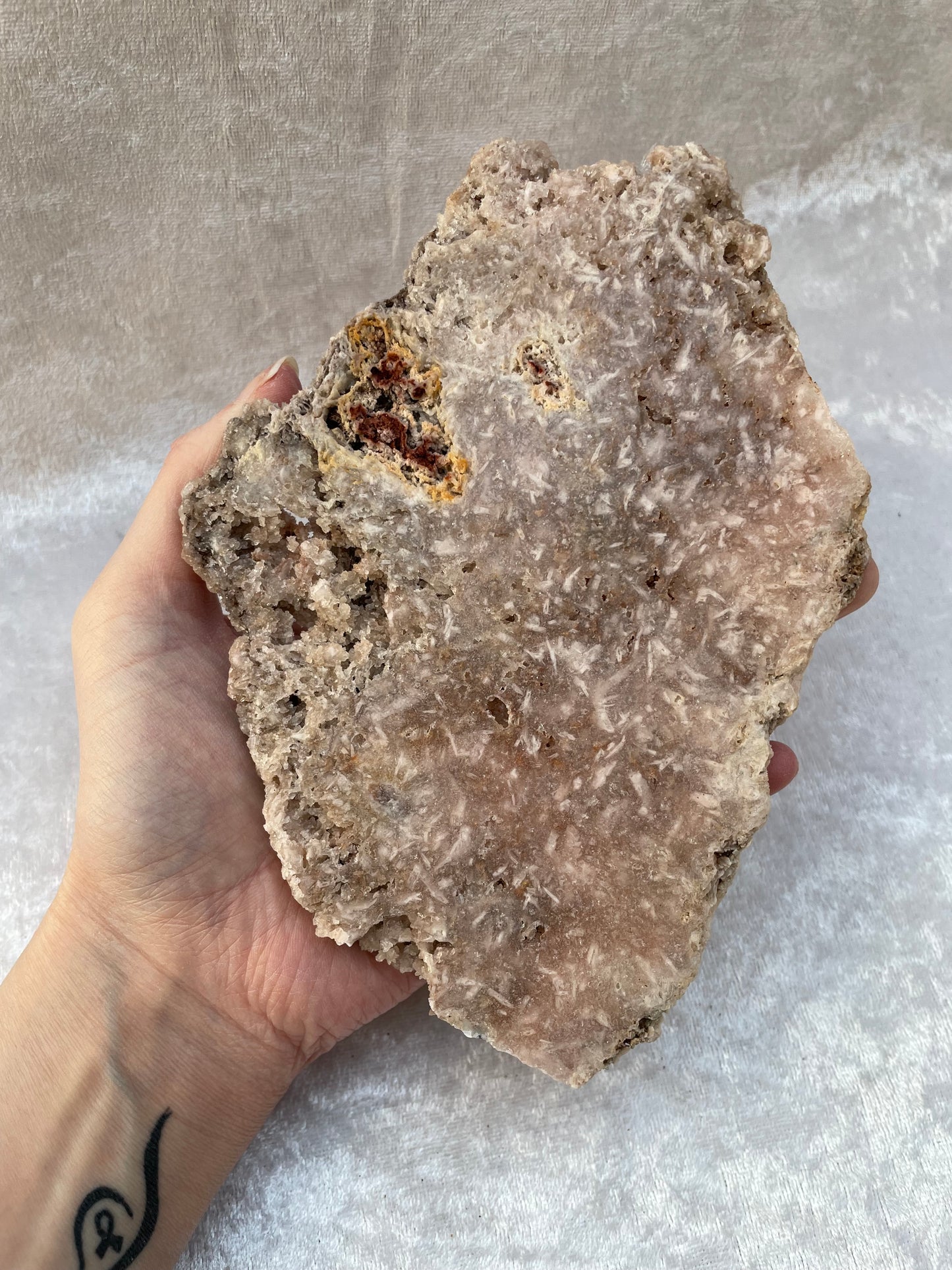 Large Pink Amethyst Slice