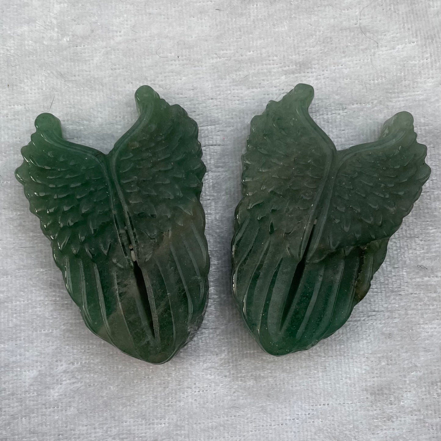Green Aventurine Angel Wings