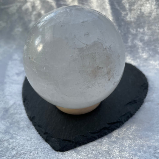 White Calcite Sphere