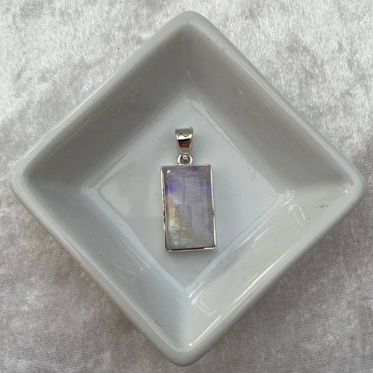 Pink Rainbow Moonstone Pendant