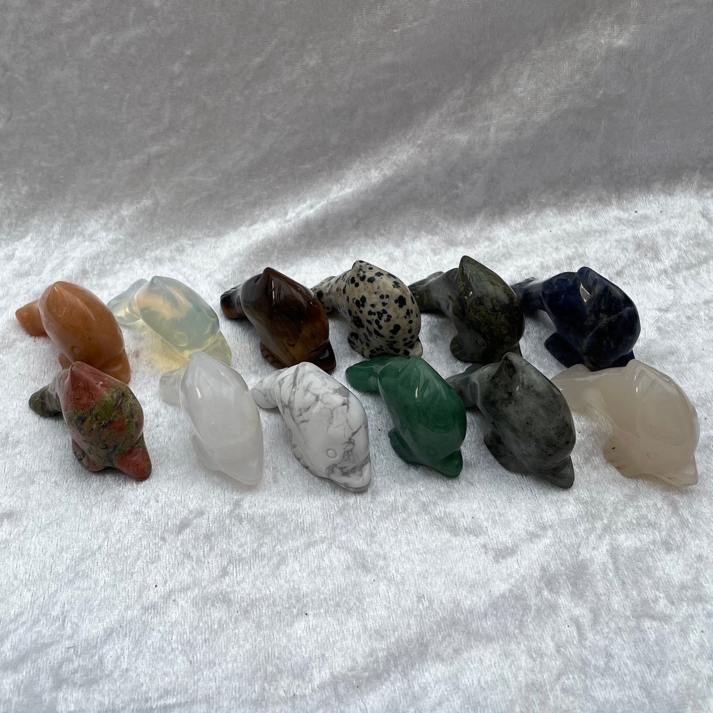 Crystal Dolphin Carvings