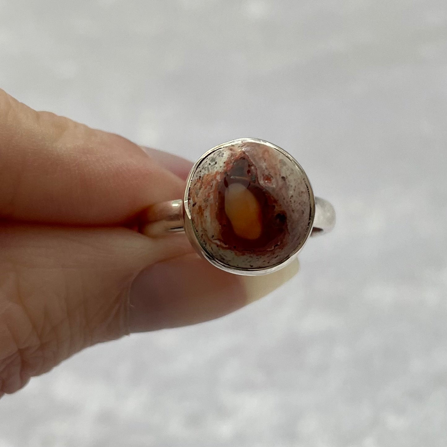 Mexican Fire Opal Ring