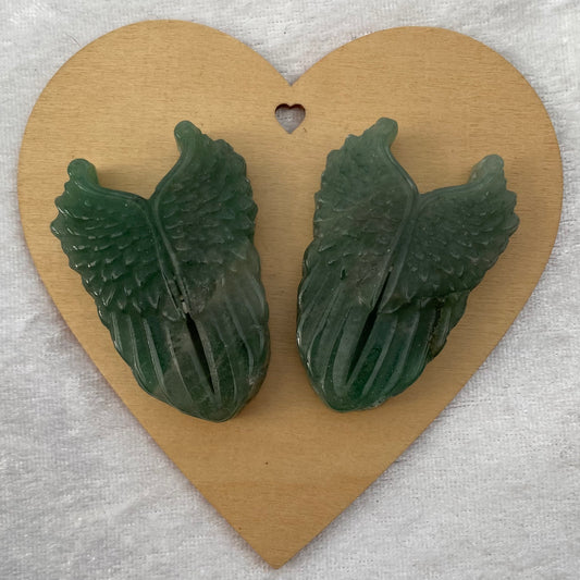 Green Aventurine Angel Wings