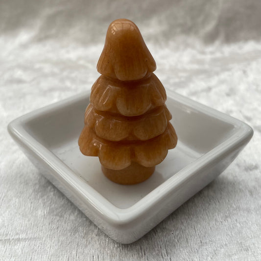 Peach Aventurine Christmas Tree