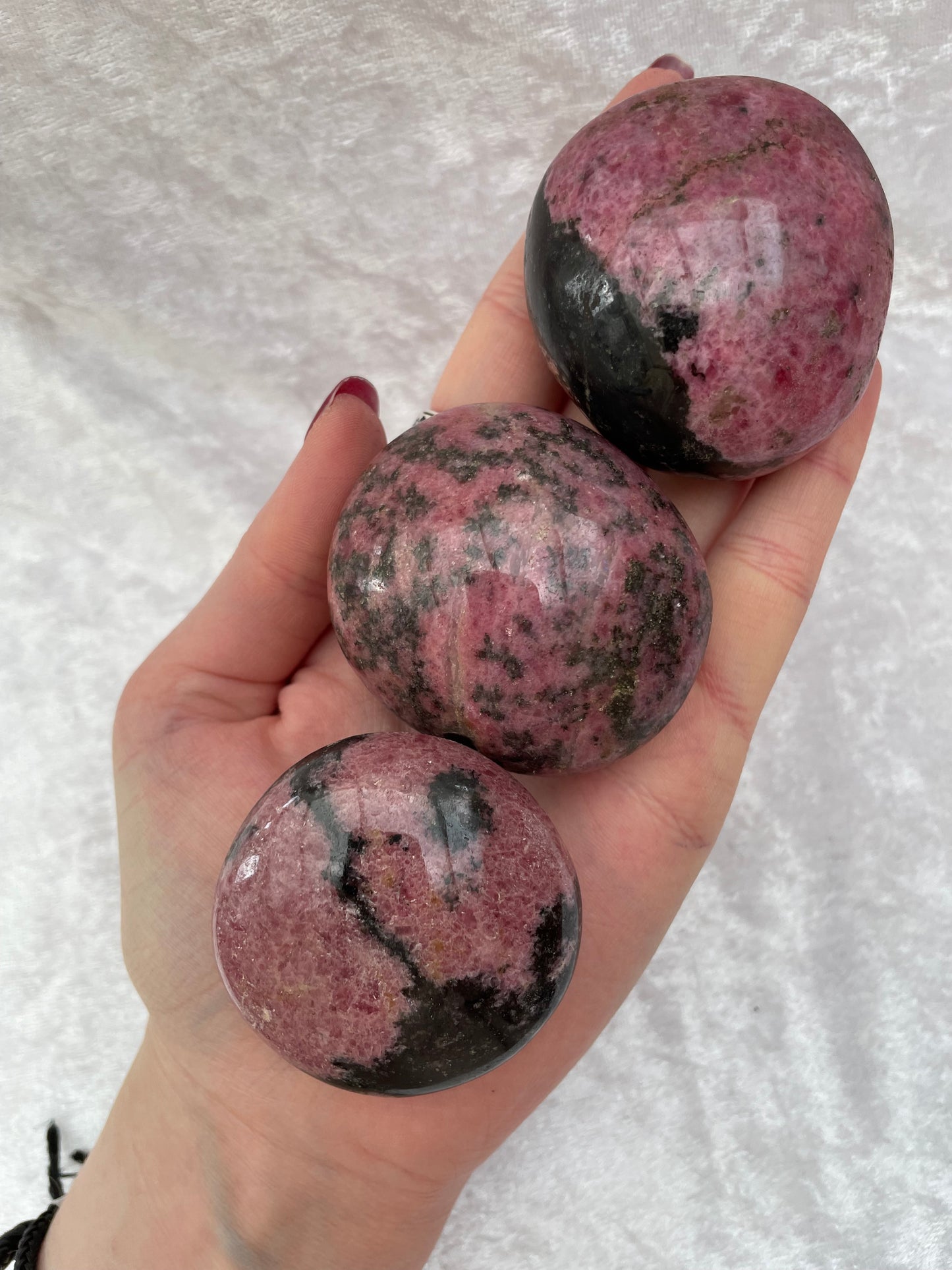 Rhodonite Palmstones