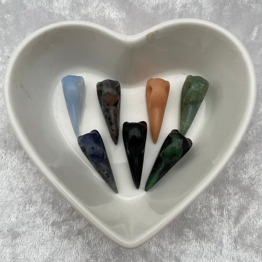 Mini Crystal Bird Skulls