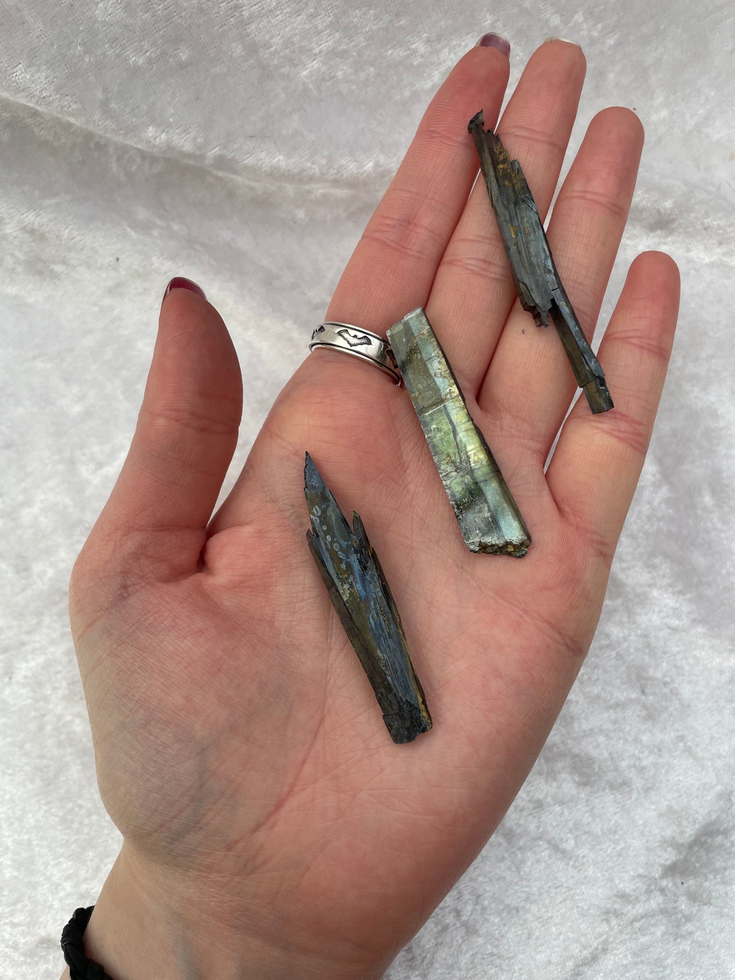 Natural Vivianite Shards