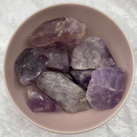 Half Tumbled Rough Amethyst