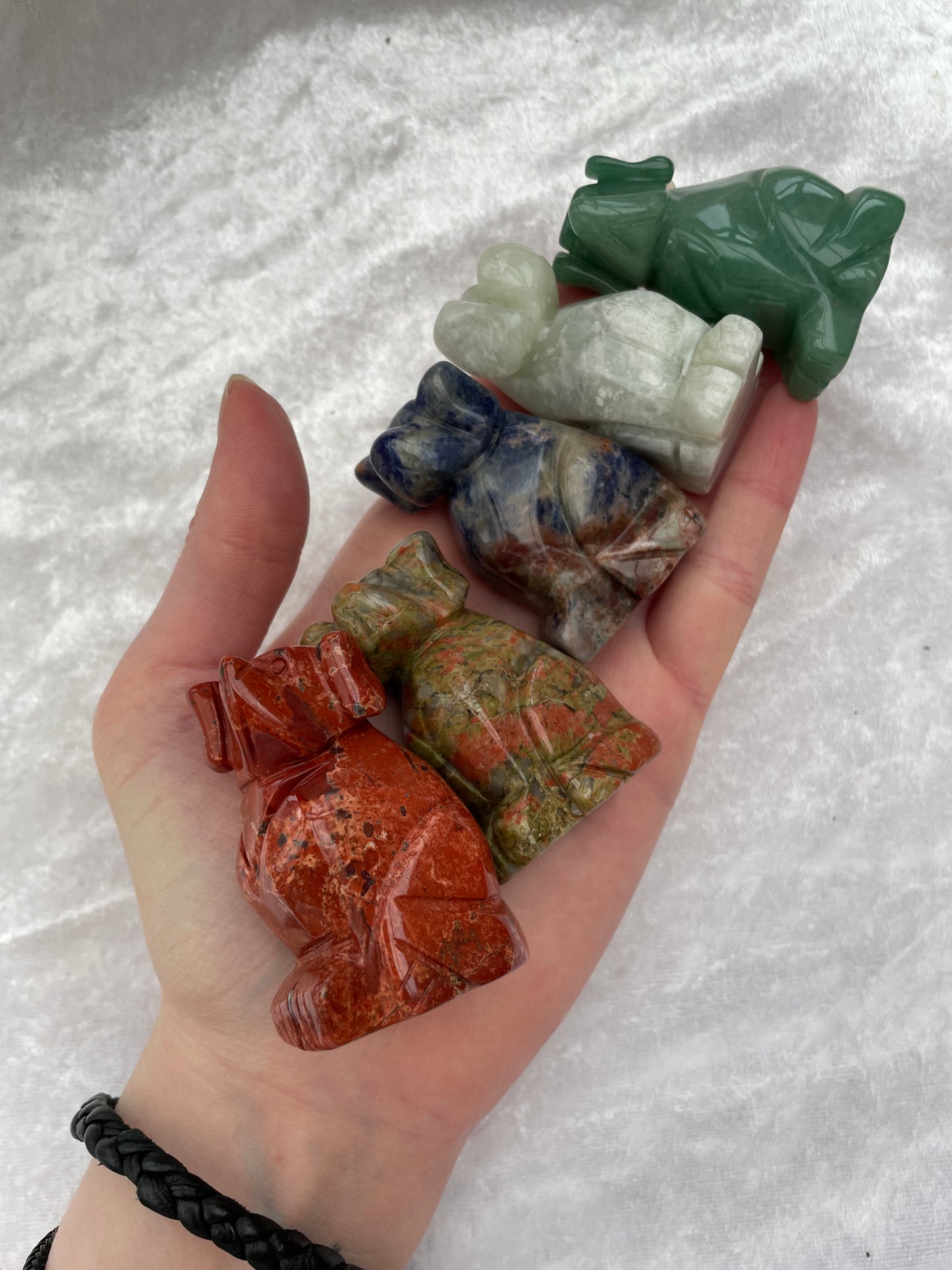 Crystal Dog Carvings
