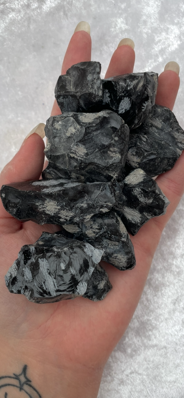Rough Snowflake Obsidian
