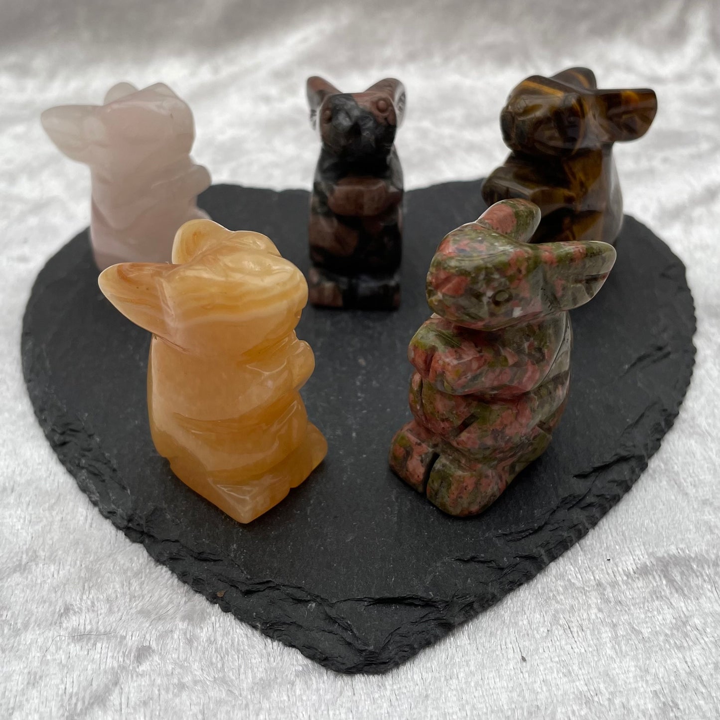 Crystal Bunny Rabbit Carvings
