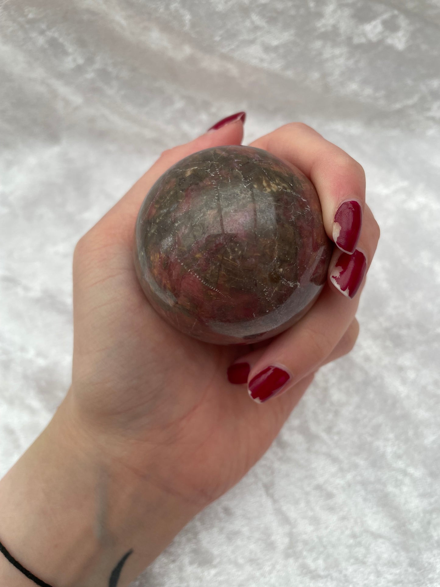 Rhodonite Sphere