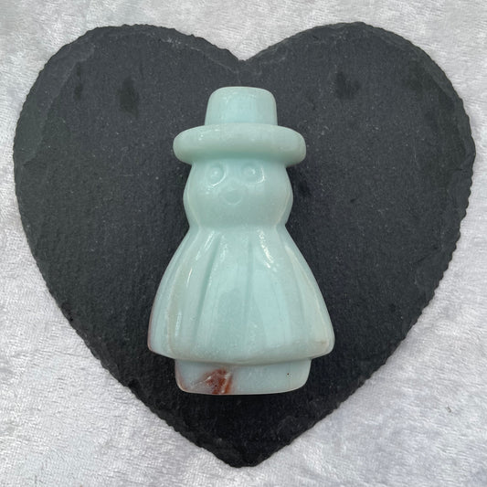 Amazonite Snowman