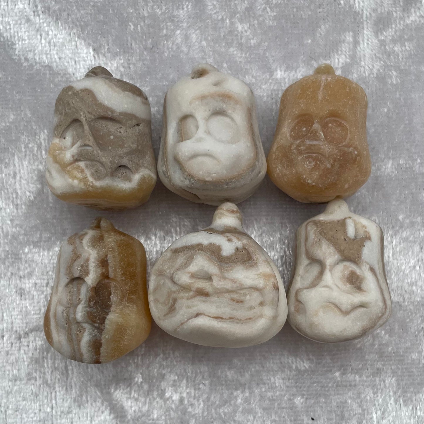 Banded Calcite Pumpkins