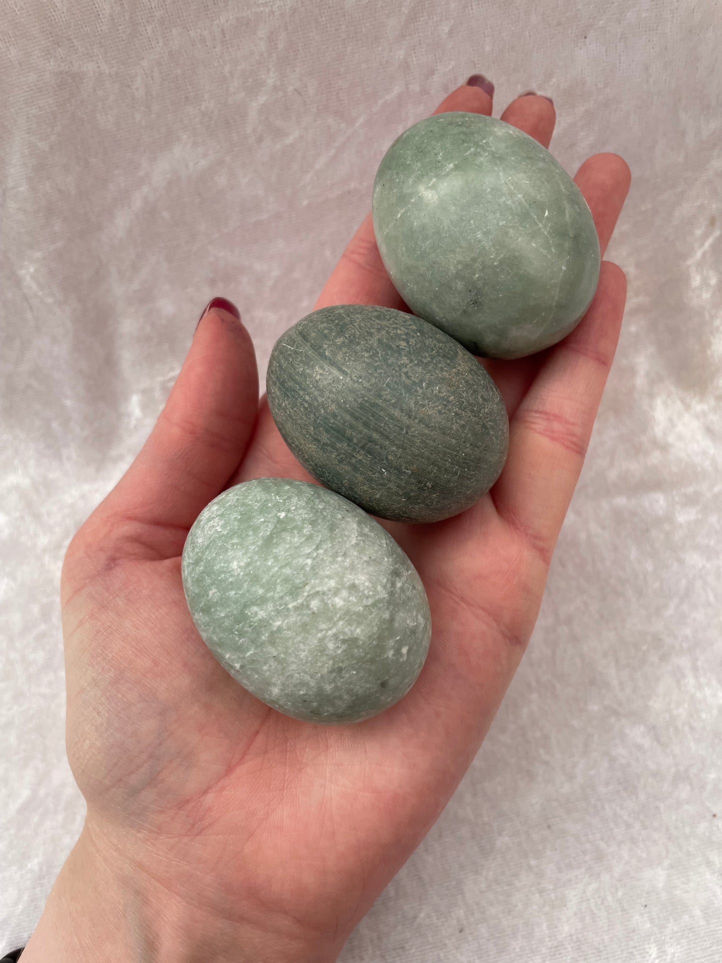 Green Fuchsite Eggs