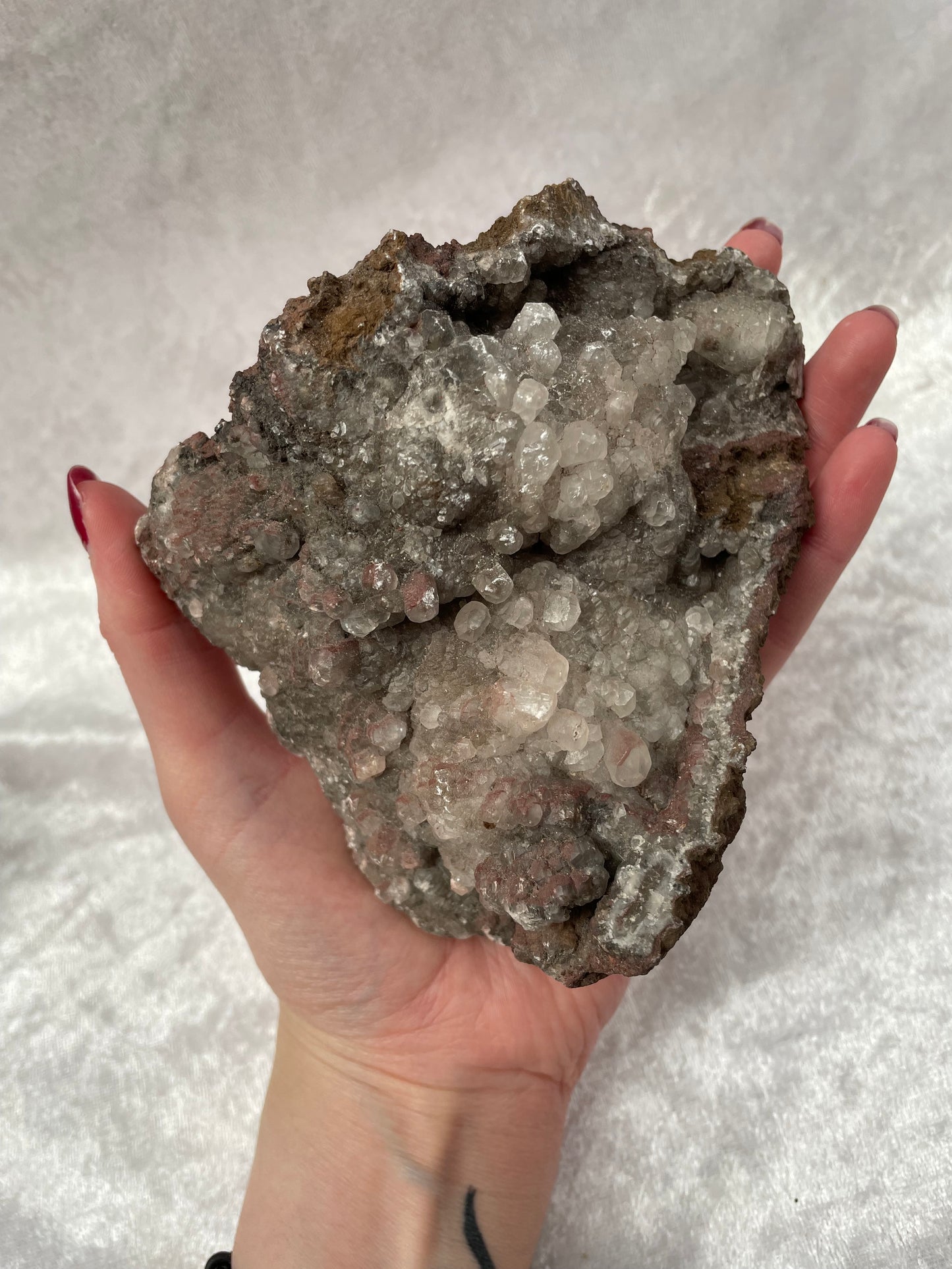 Large Chalcedony Cluster With Iron