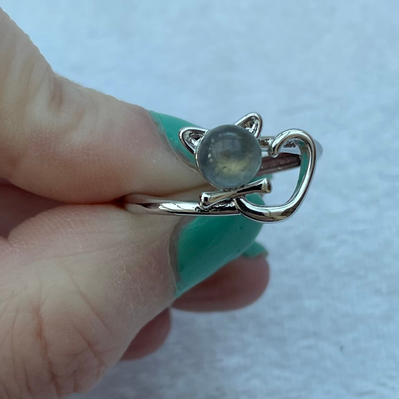 Labradorite Cat Ring