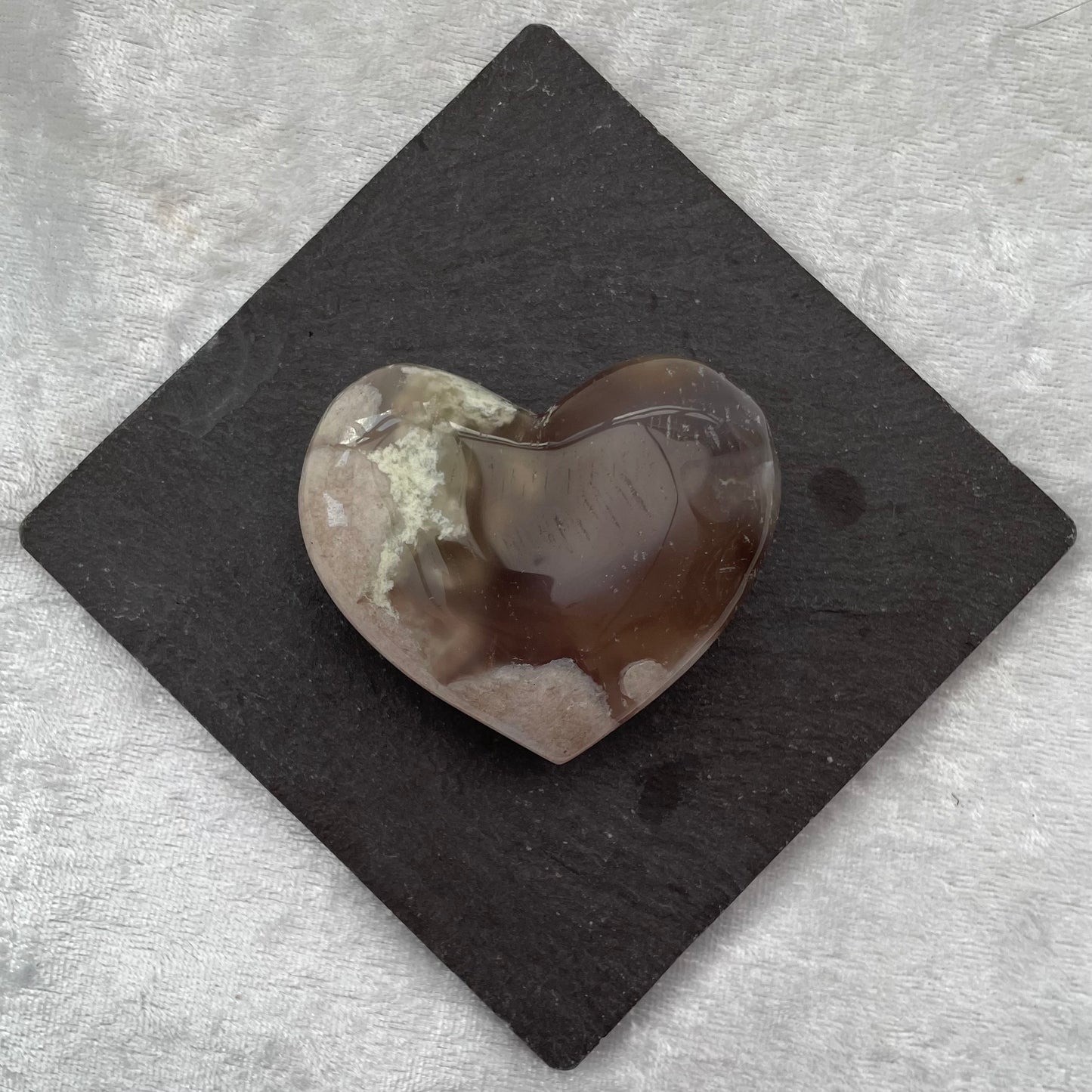 Blossom Agate Heart