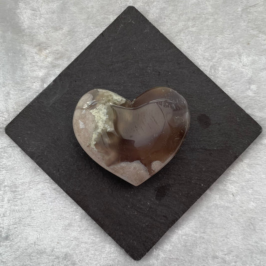 Blossom Agate Heart