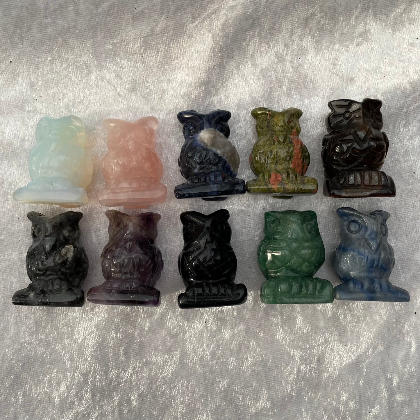Crystal Owl Carvings