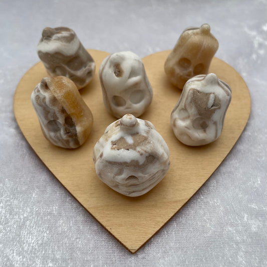 Banded Calcite Pumpkins