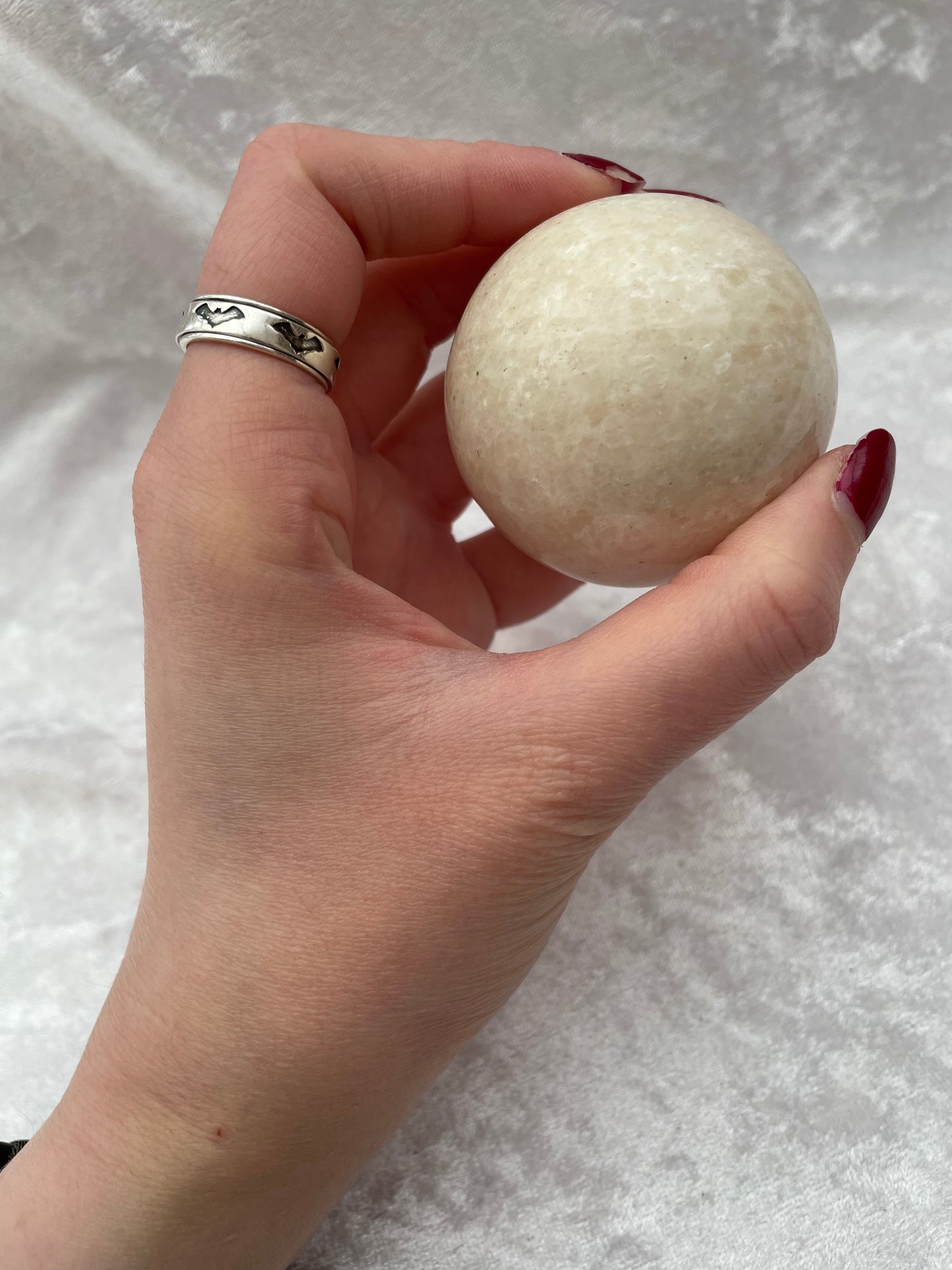 Peach Calcite Sphere