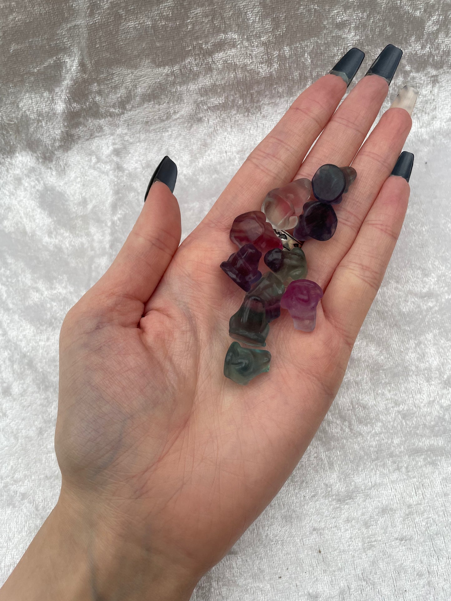 Mini Rainbow Fluorite Frogs