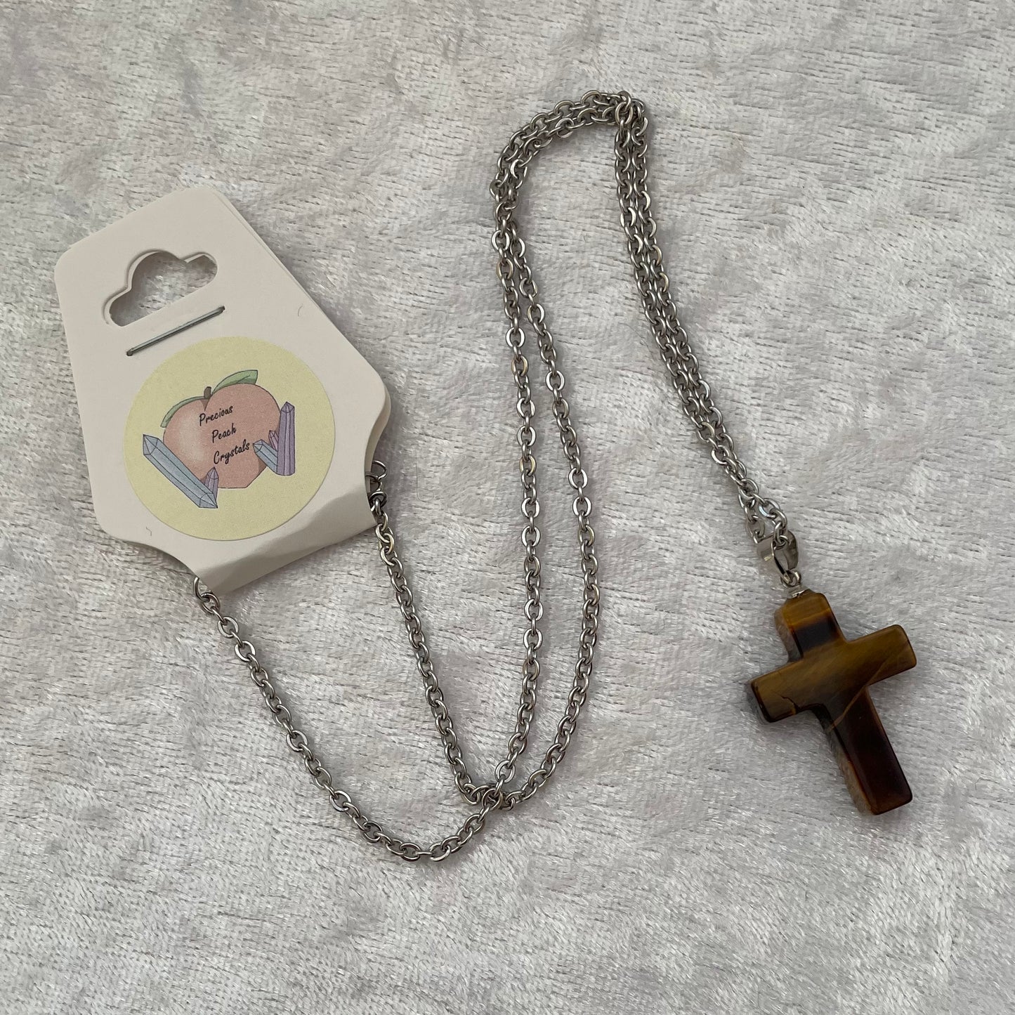 Tigers Eye Cross Necklaces