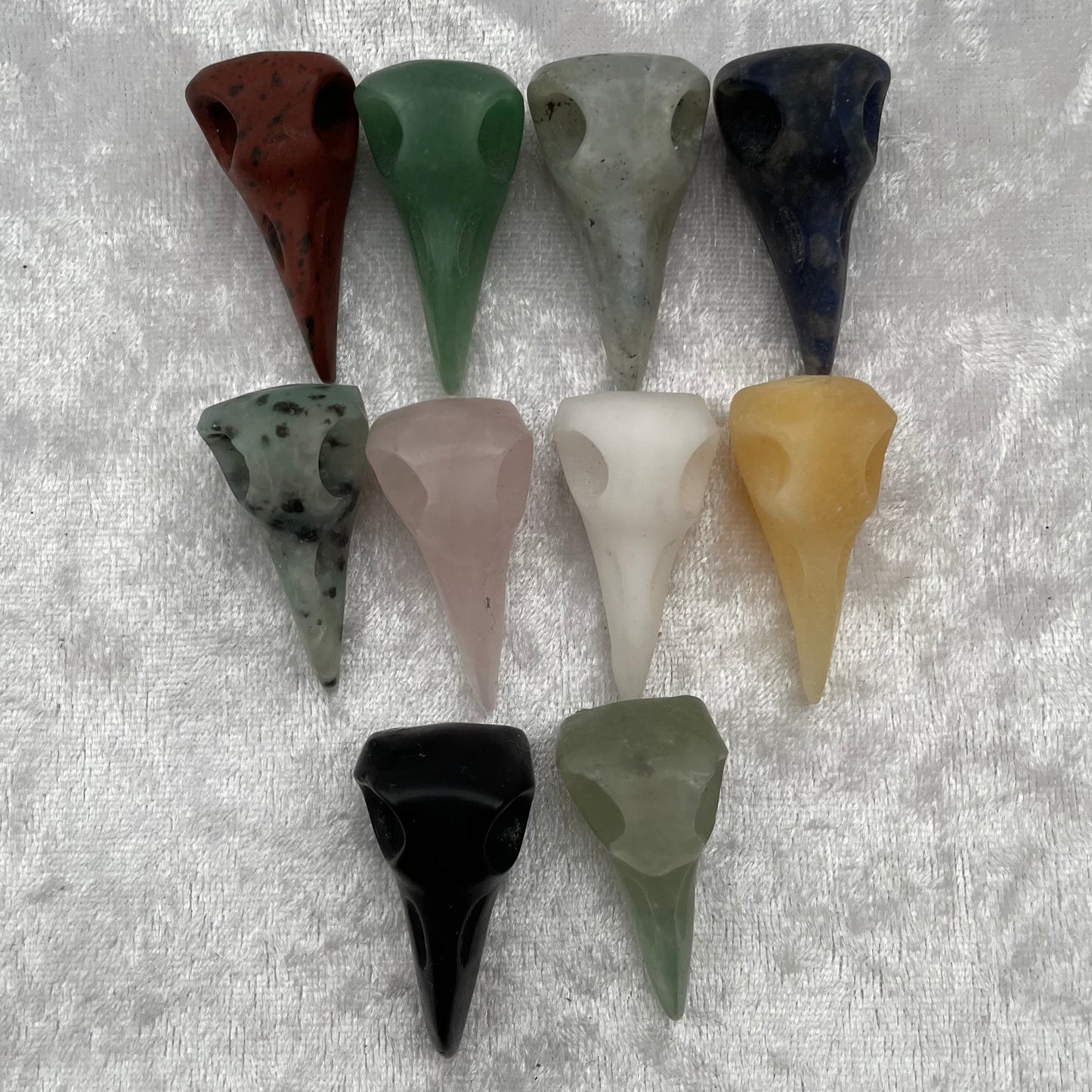 Mini Crystal Bird Skulls