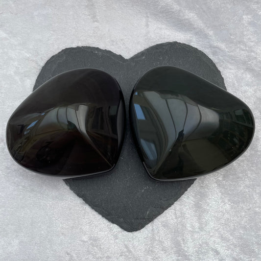 Large Rainbow Obsidian Hearts