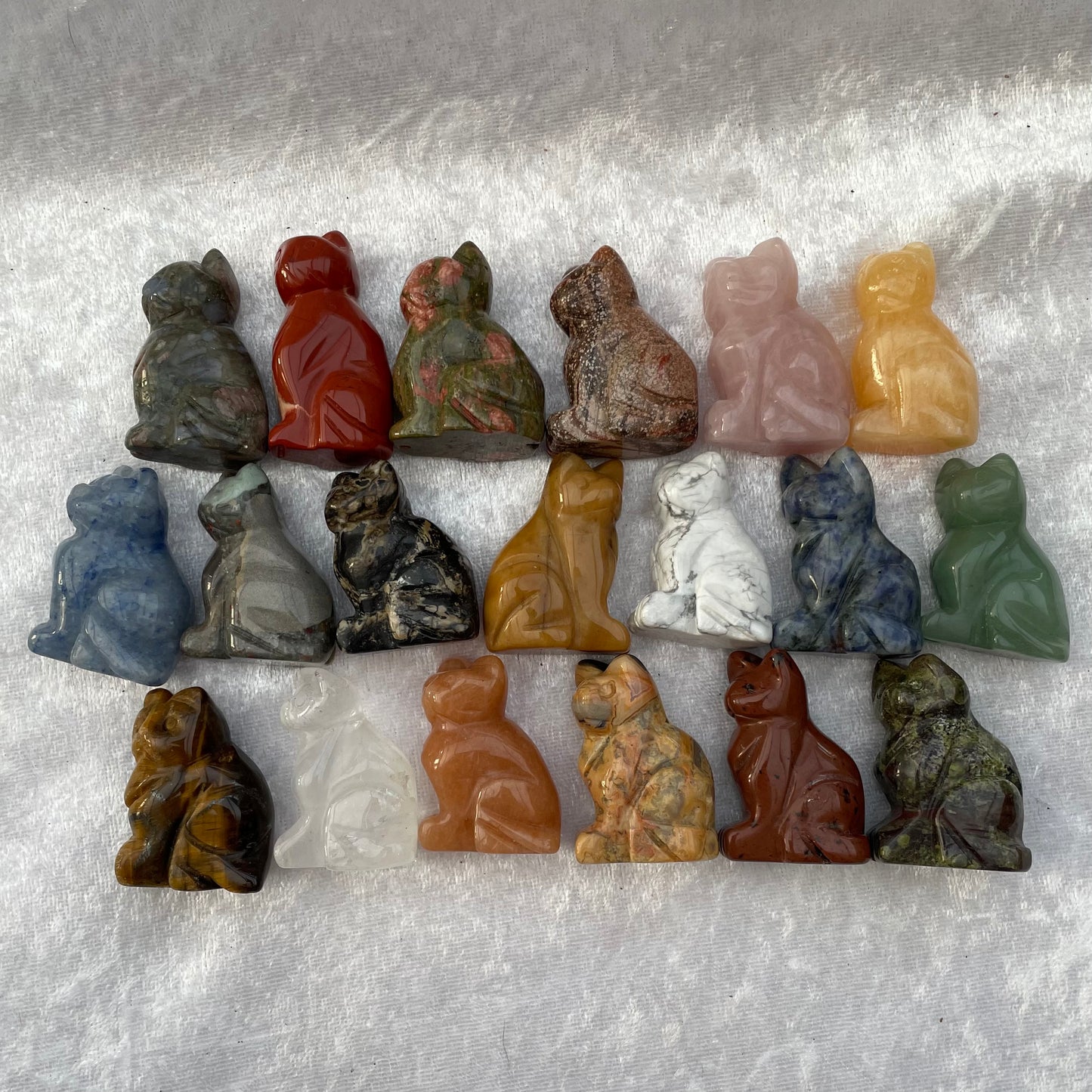 Crystal Cat Carvings