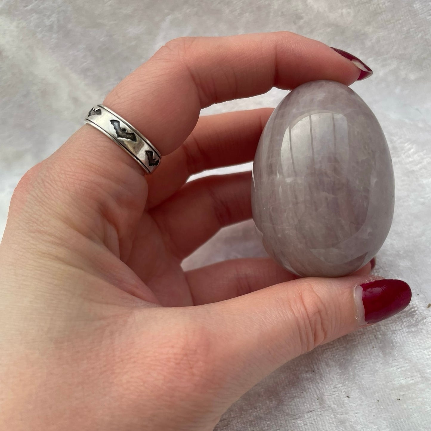 Lilac Rose Quartz Egg