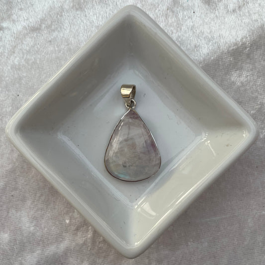 Pink Rainbow Moonstone Pendant