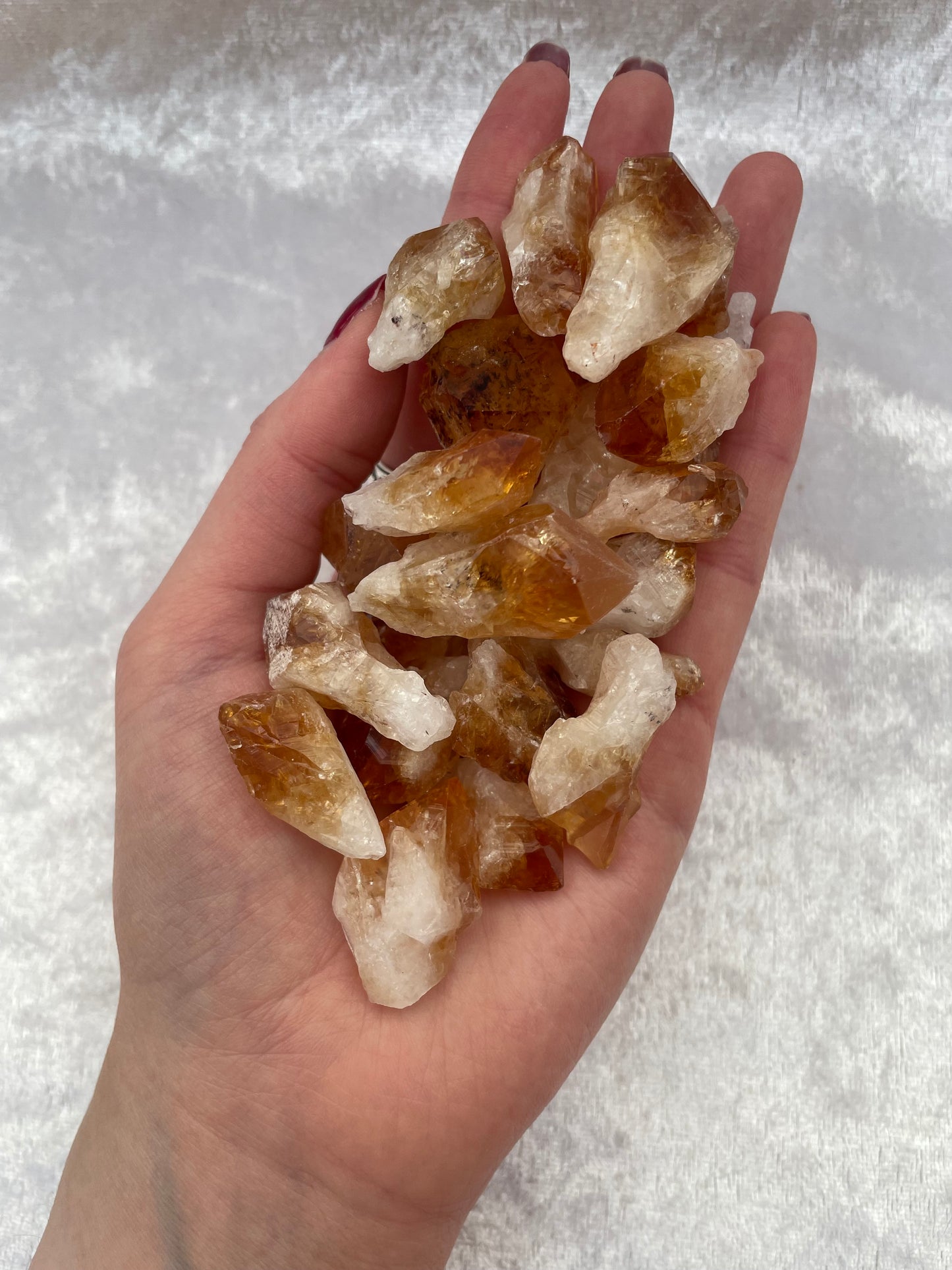 Rough Heat Treated Citrine Points