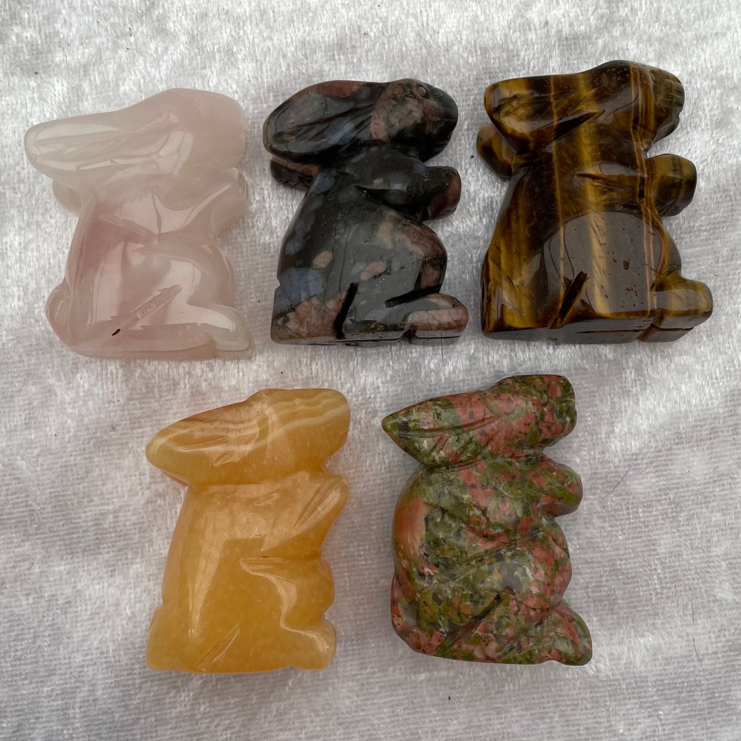 Crystal Bunny Rabbit Carvings