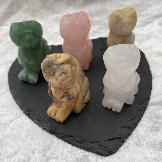 Crystal Cat Carvings