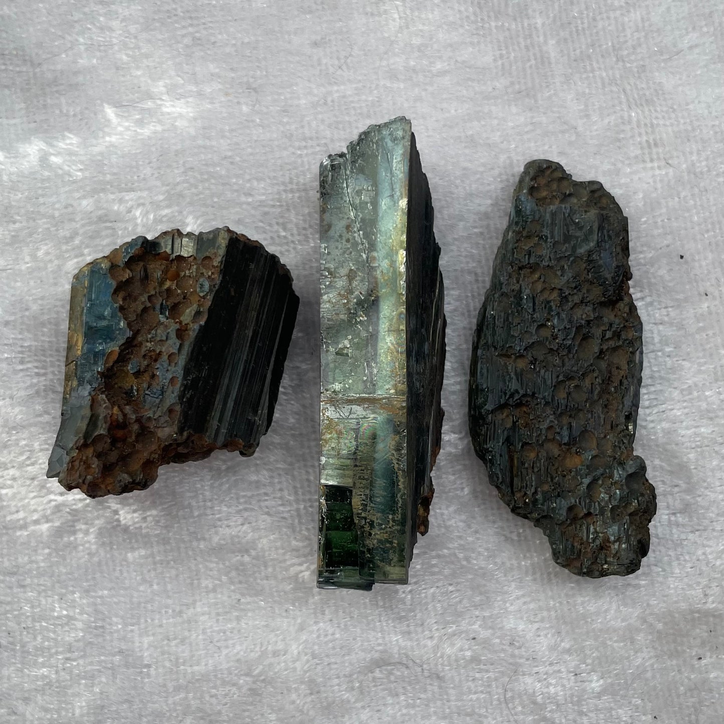 Natural Vivianite Pieces