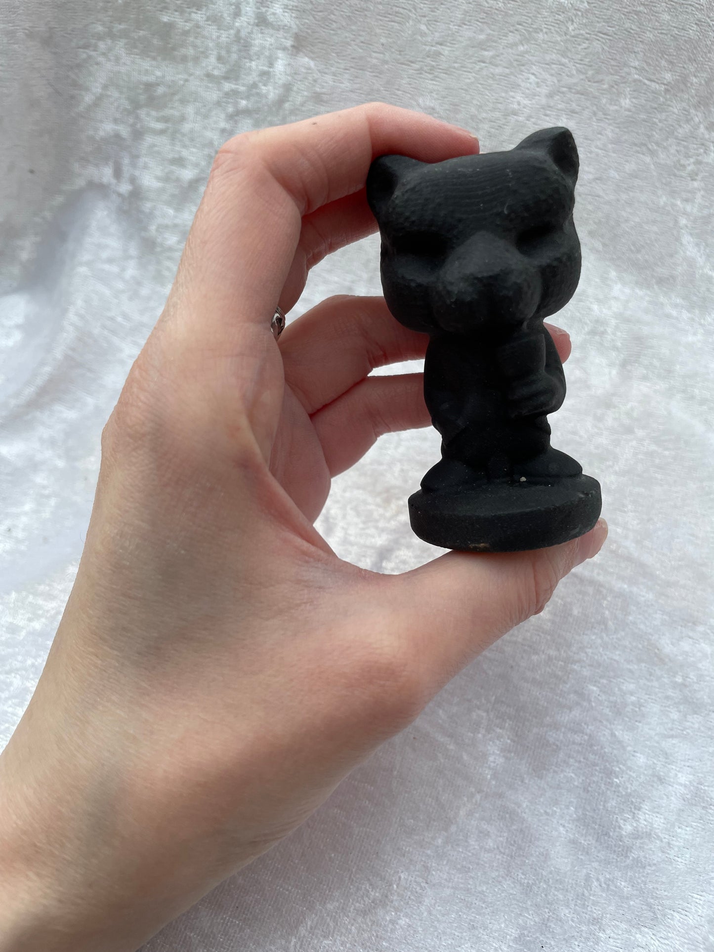 Black Obsidian Cheetah Carving