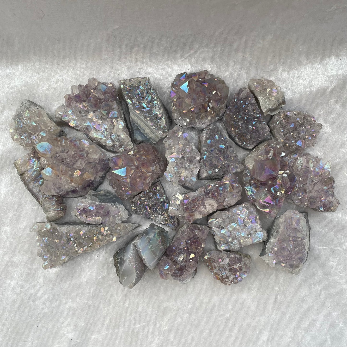 Aura Amethyst Clusters