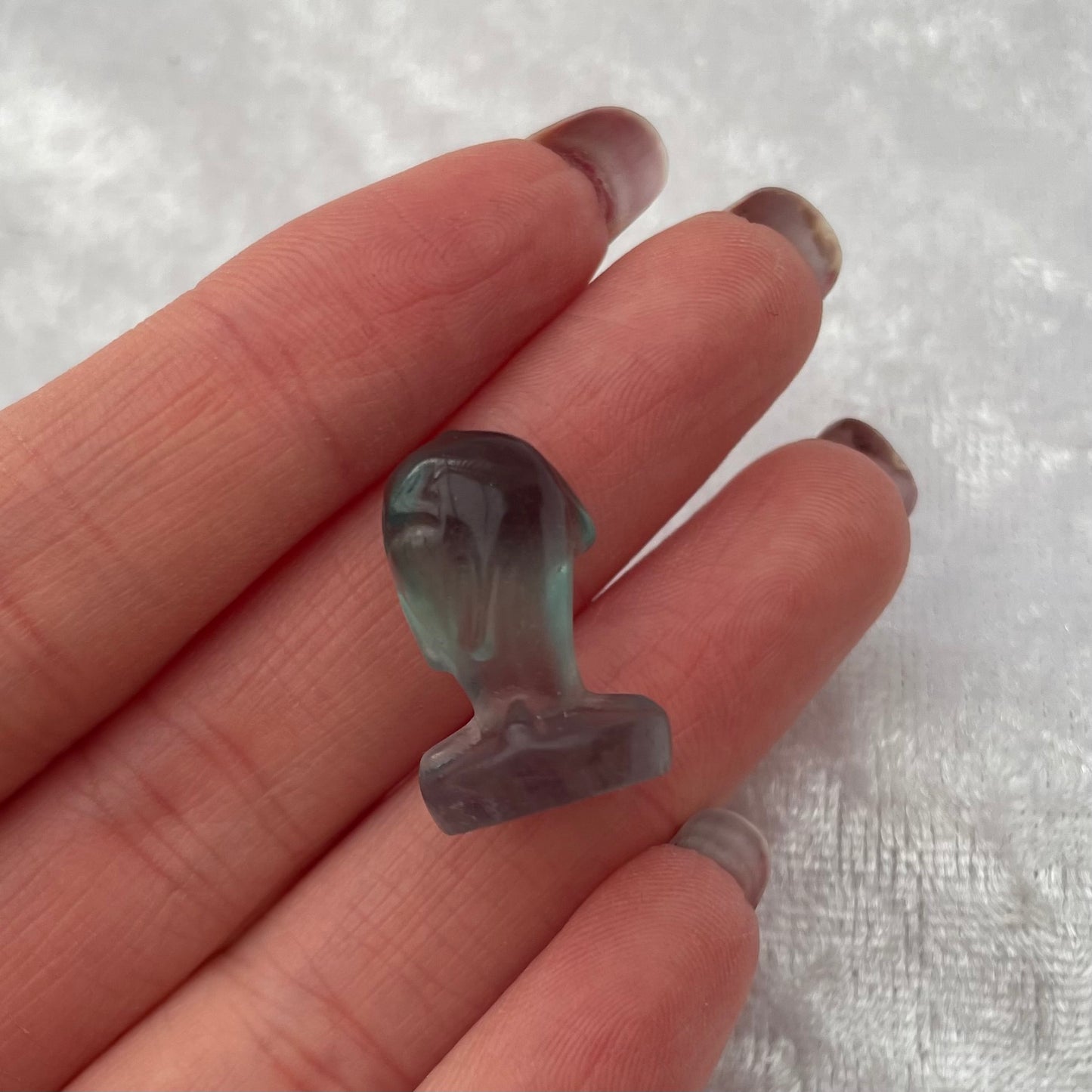 Mini Rainbow Fluorite Pokémon Wobbuffet Carving