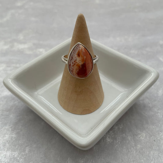 Mexican Fire Opal Ring