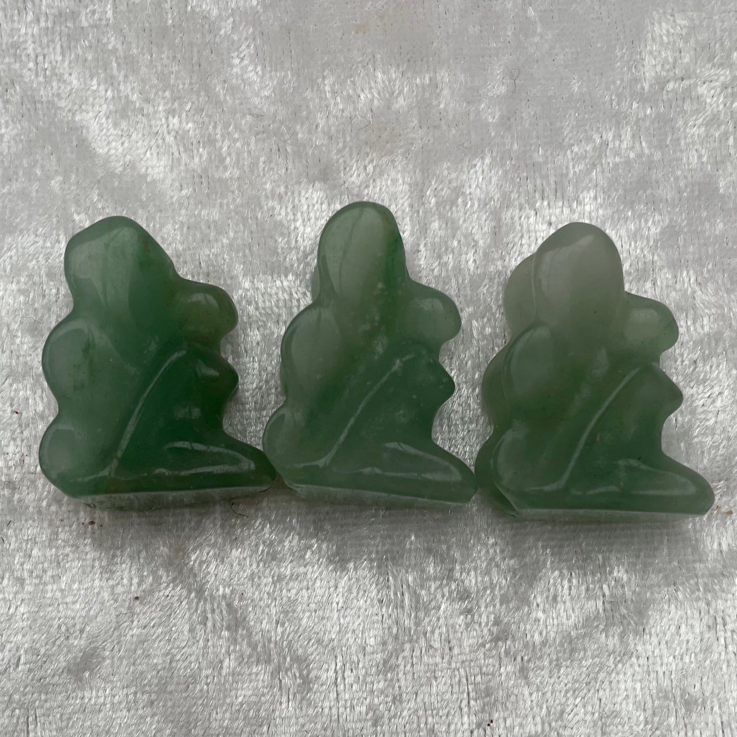 Green Aventurine Fairy Carvings