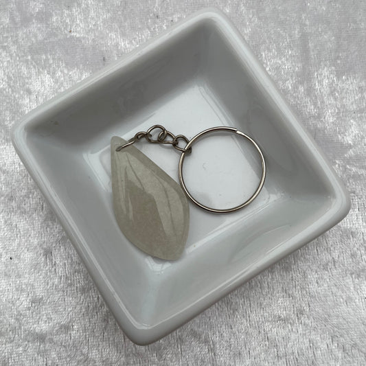 Asymmetrical Quartz Shape Keyring