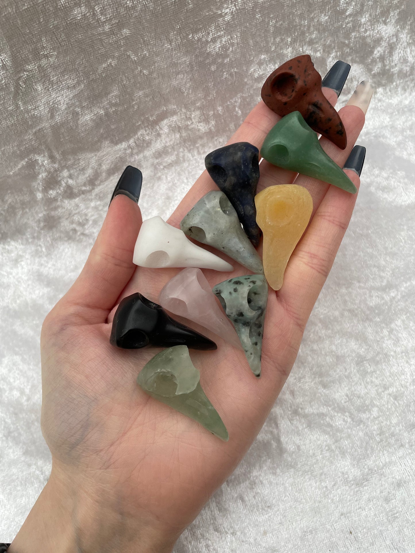 Mini Crystal Bird Skulls