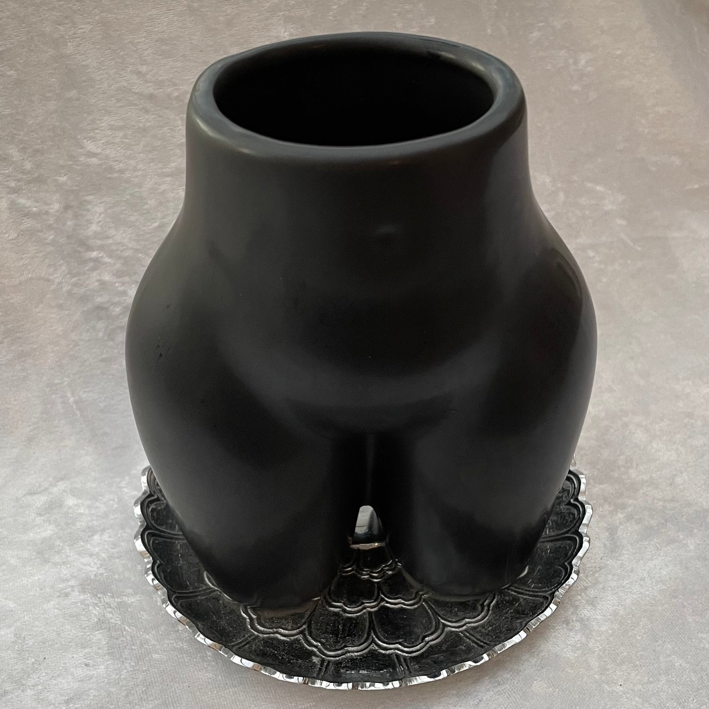 Black Torso Vase