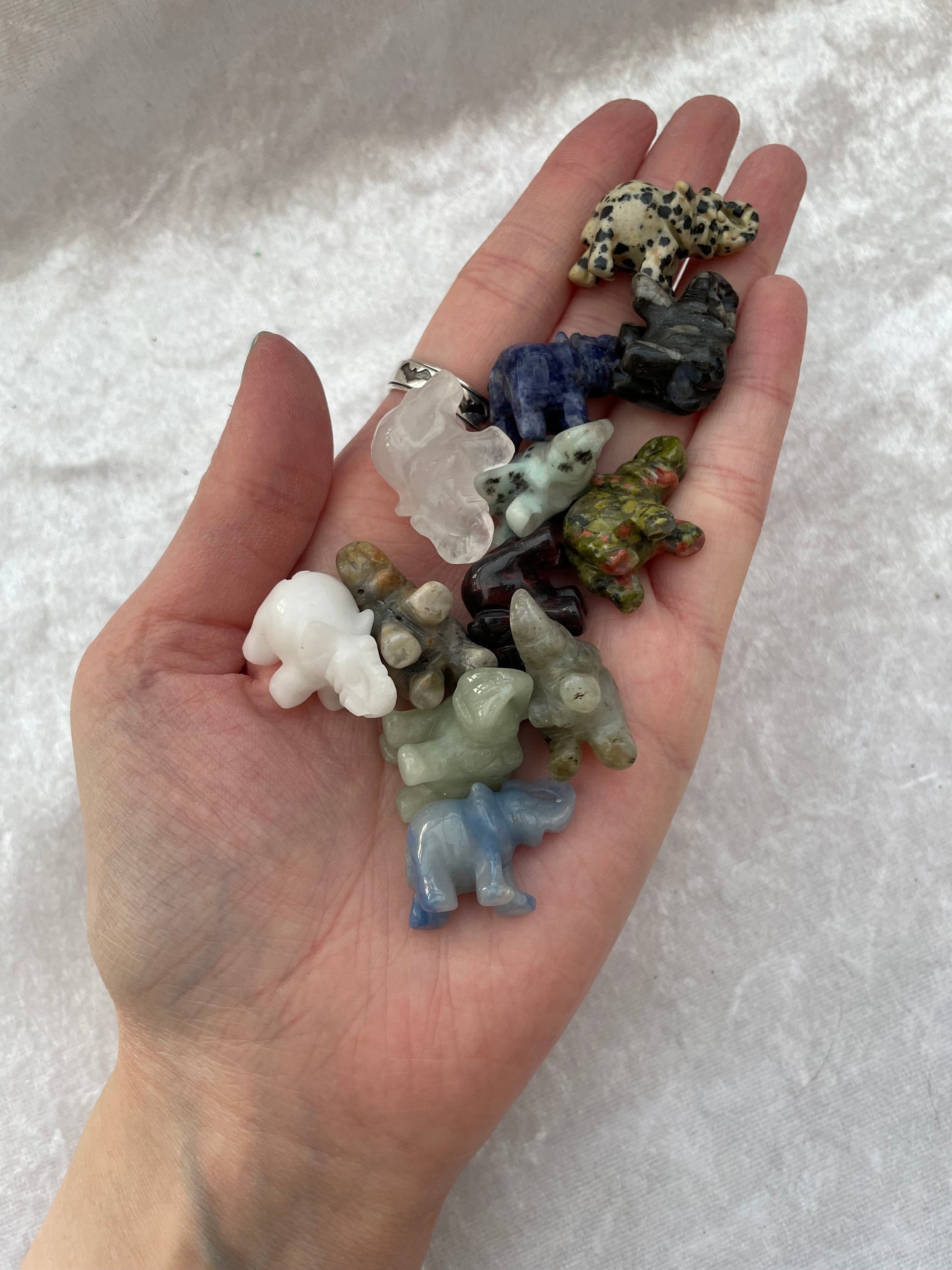 Mini Crystal Elephants